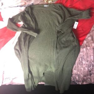 New Olive Green Cardigan